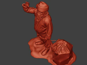 santa claus print p1 3D Print Model