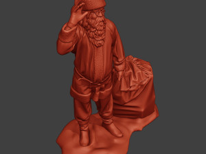 santa claus print p1 Model Cetak 3D