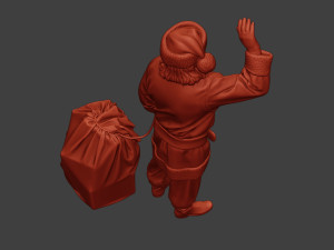 santa claus print p1 Model Cetak 3D