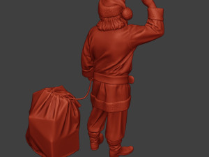 santa claus print p1 Model Cetak 3D