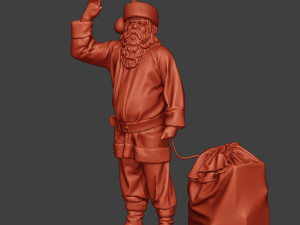santa claus print p1 Model Cetak 3D