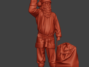 santa claus print p1 Model Cetak 3D