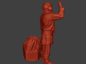 santa claus print p1 Model Cetak 3D