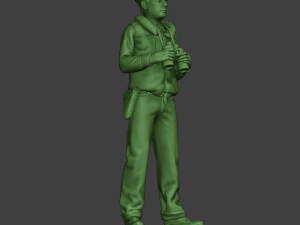 us navy officer ww2 binoculars usn1 3D Print Model