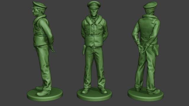 us navy officer ww2 usn1 3D Print Model .c4d .max .obj .3ds .fbx .stl .blend