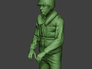 us navy sailor ww2 action2 usn1 3D 프린트 모델