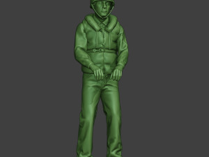us navy sailor ww2 action2 usn1 3D 프린트 모델
