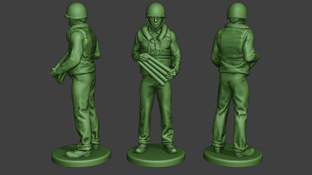 us navy sailor ww2 ammo usn1 3D 프린트 모델 .c4d .max .obj .3ds .fbx .stl .blend 