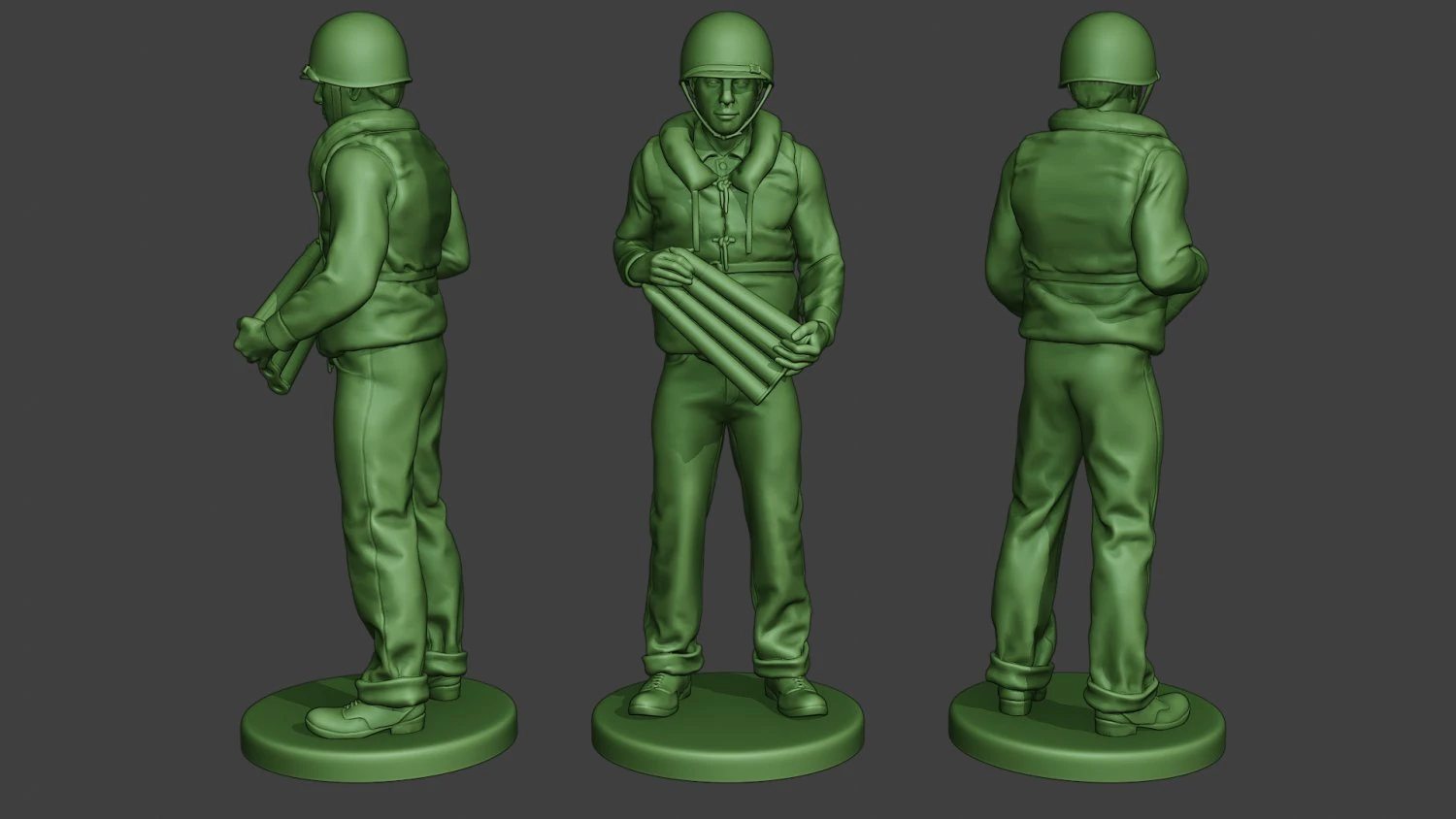 us navy sailor ww2 ammo usn1 3D Print Model .c4d .max .obj .3ds .fbx .stl .blend 