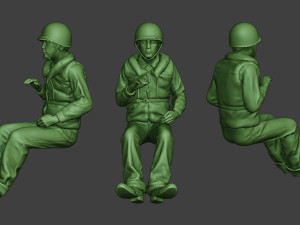 us navy sailor ww2 sit usn1 3D Print Model