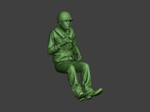 us navy sailor ww2 sit usn1 3D प्रिंट मॉडल
