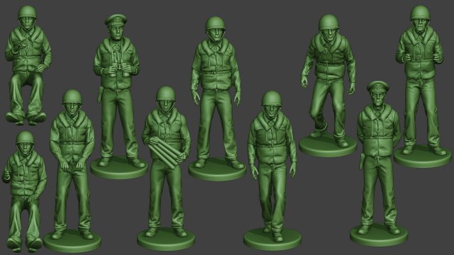 us navy ptboat crew pack ww2 usn1 3D Print Model .c4d .max .obj .3ds .fbx .stl .blend 