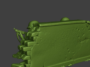 american soldiers ww2 cover down a10 3D-printmodel