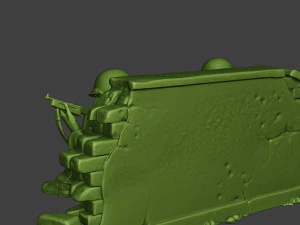 american soldiers ww2 cover down a10 3D Print Model