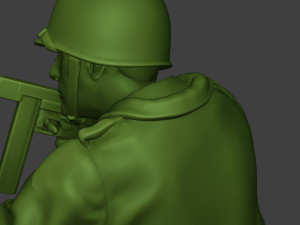 american soldiers ww2 cover down a10 3D-printmodel