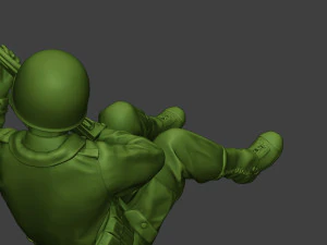 american soldiers ww2 cover down a10 3D Print Model