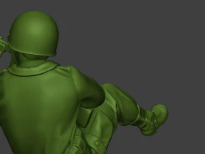 american soldiers ww2 cover down a10 3D Print Model