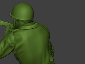 american soldiers ww2 cover down a10 3D-printmodel