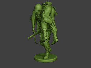 american soldiers ww2 pack a10 Modelo de Impressão 3D
