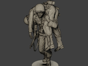 american soldiers ww2 pack a10 Modelo de Impressão 3D
