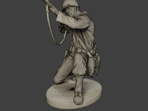 american soldiers ww2 pack a10 Modelo de Impressão 3D