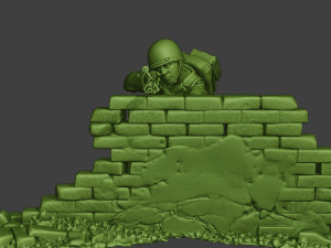 american soldiers ww2 pack a10 Modelo de Impressão 3D