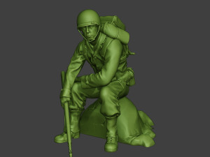 american soldiers ww2 pack a10 Modelo de Impressão 3D