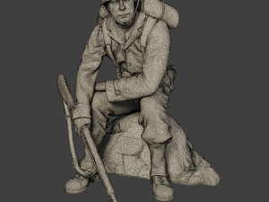 american soldiers ww2 pack a10 Modelo de Impressão 3D