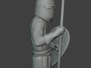 knight templar stand spear t1 3D Print Model