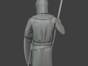 knight templar stand spear t1 3D Print Model