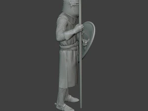 knight templar stand spear t1 3D Print Model