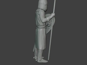 knight templar stand spear t1 3D Print Model