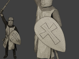 knight templar victory t1 3D Baskı Modeli
