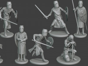 knight templar t1 pack1 3D Print Model