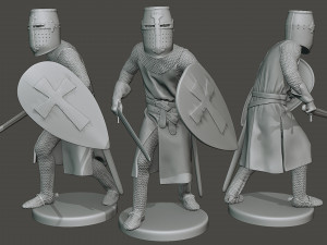 knight templar t1 pack1 Modèles 3D en vedette