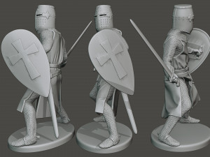 knight templar t1 pack1 Modèles 3D en vedette