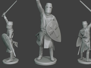 knight templar t1 pack1 Modèles 3D en vedette