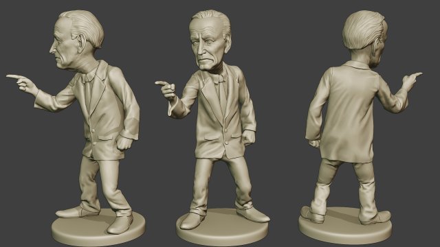 joe biden finger meme Modelo de Impressão 3D .c4d .max .obj .3ds .fbx .stl .blend 