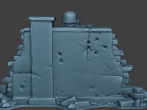 german soldier ww2 cover down g5 3D 打印模型