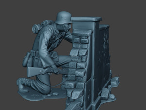 german soldier ww2 cover down g5 3D 打印模型