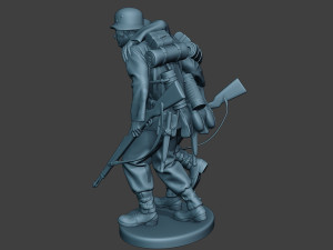 german soldier ww2 help wounded g5 3D-printmodel