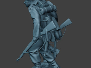german soldier ww2 help wounded g5 3D-printmodel