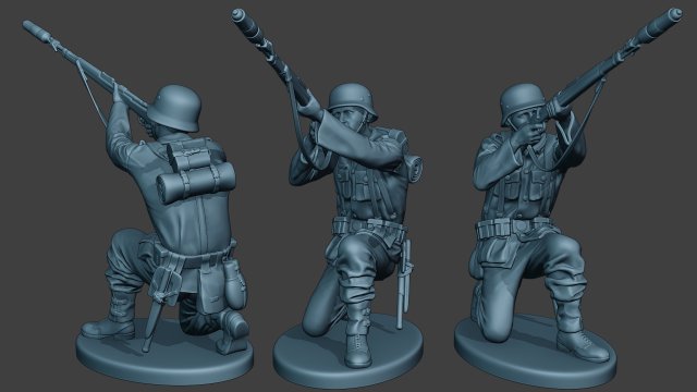 german soldier ww2 schiessbecher g5 Model Cetak 3D .c4d .max .obj .3ds .fbx .stl .blend