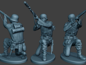 german soldier ww2 schiessbecher g5 3Dプリントモデル