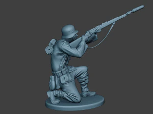 german soldier ww2 schiessbecher g5 3D Print Model