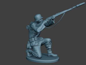 german soldier ww2 schiessbecher g5 Model Cetak 3D