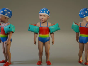 piscina ni&ntilde;o mujer acc0203001 Modelo 3D