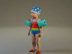 swwimmingpool child female acc0203001 3D Model