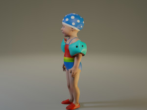 swwimmingpool child female acc0203001 Modelo 3D
