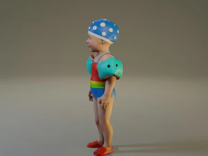 swwimmingpool child female acc0203001 3D Model